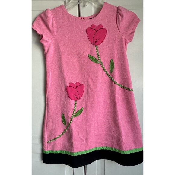 Hartstrings Dress Girls 10 Pink Short Sleeve Tulip‎ - Picture 1 of 7